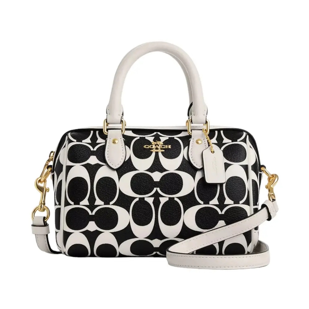 Coach Rowan B/W Signature Print Mini